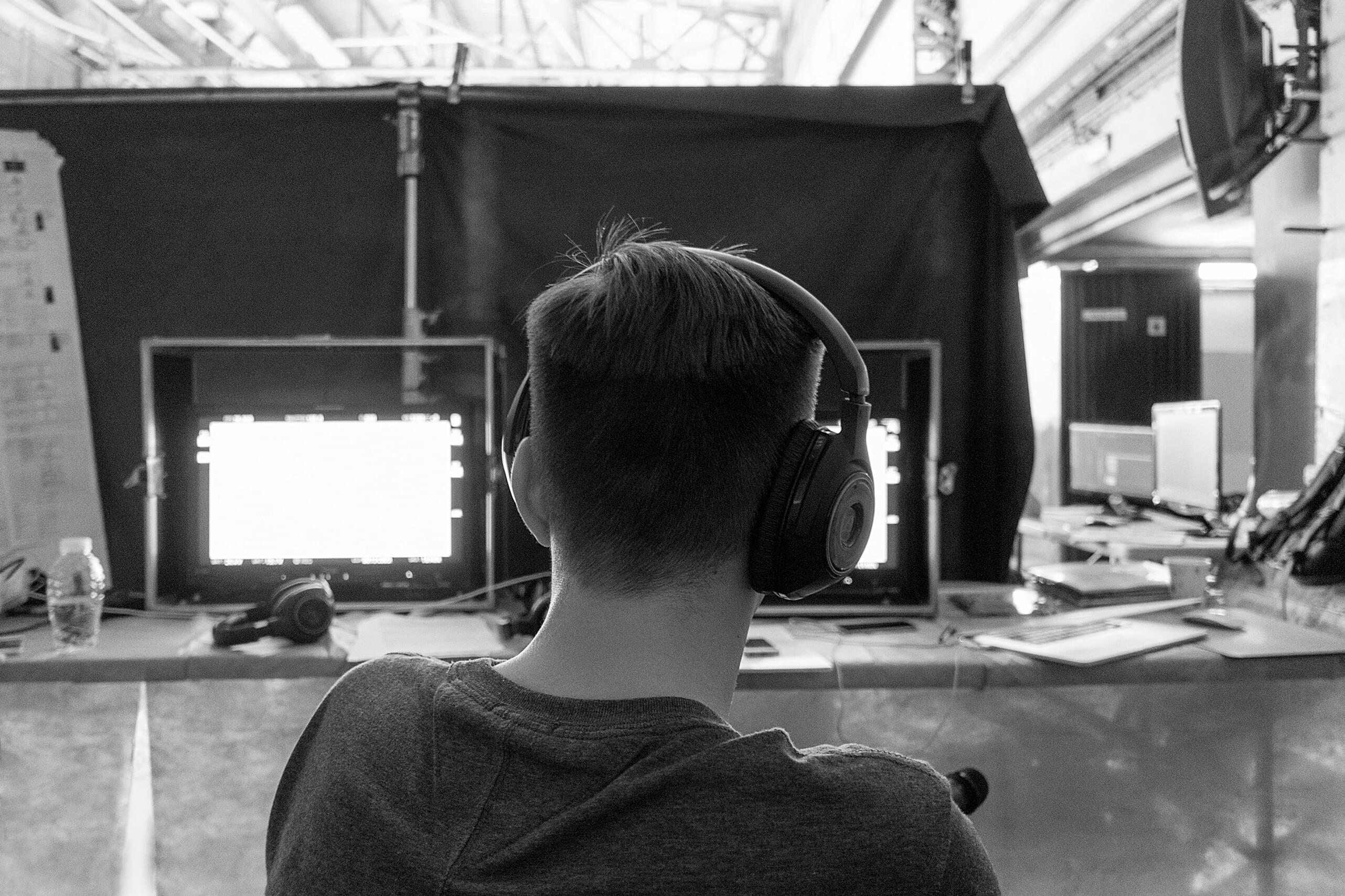 Man with headphones