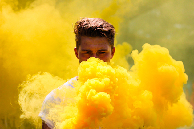 yellow smoke
