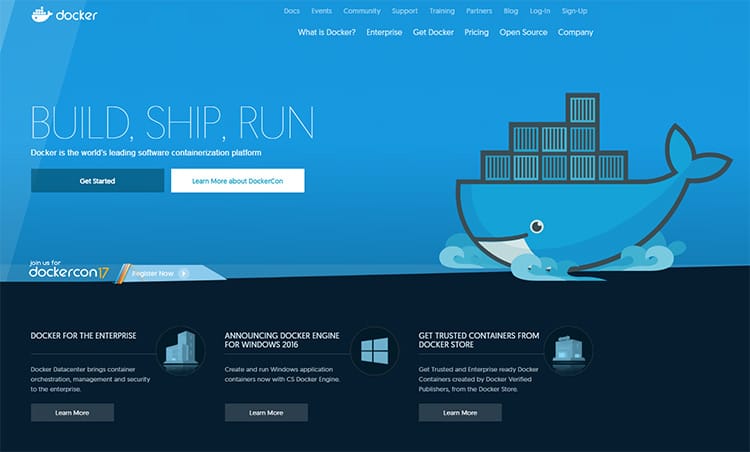 Docker's website