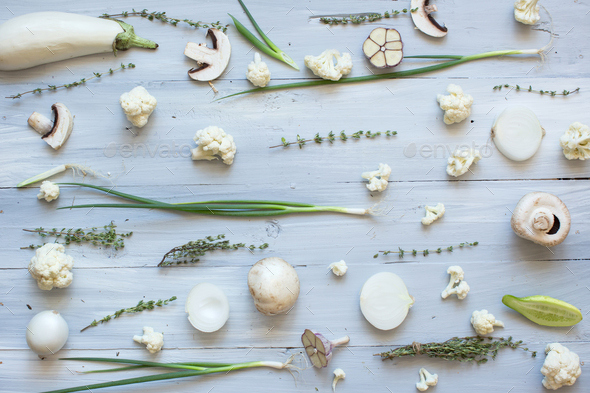 Food background flatlay
