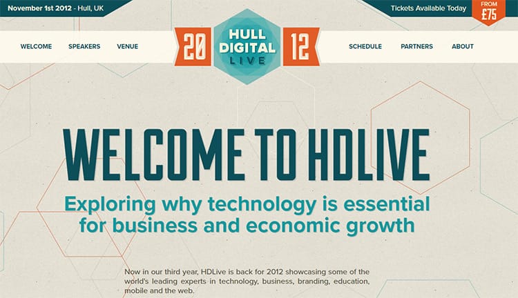 Hull Digital Live homepage