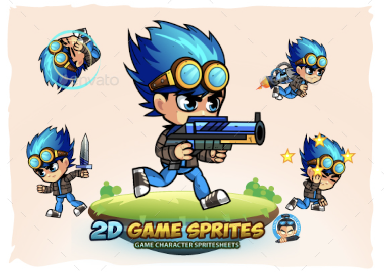 2D- Game Character Sprites