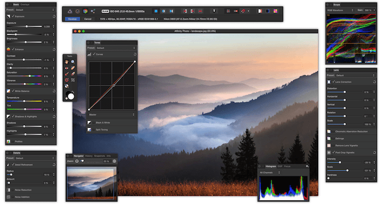 Affinity Photo software