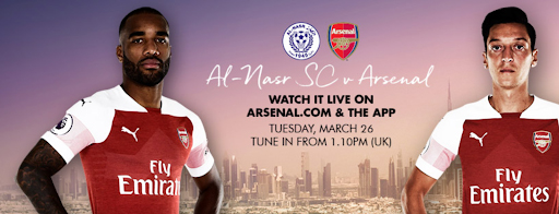 Arsenal Football club's facebook cover image