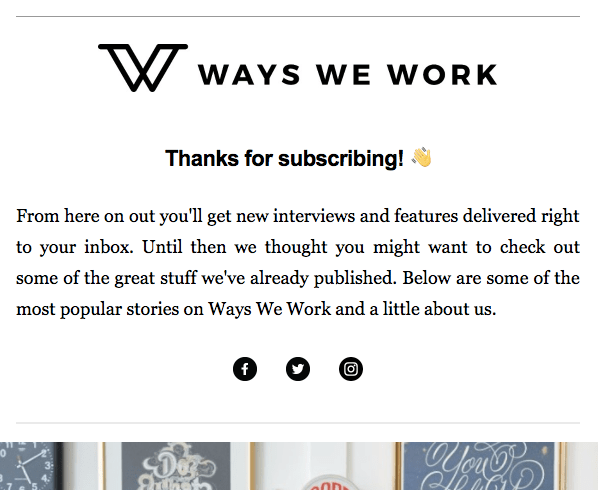 Ways We Work Newsletter