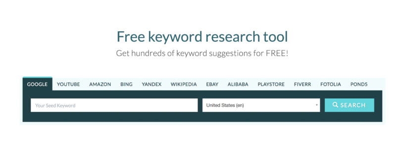 keywrod.io a Free keyword research tool 
