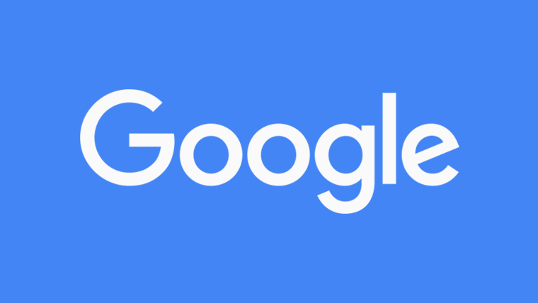 Google on blue