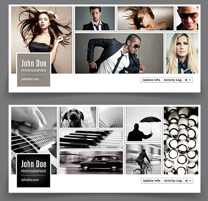 Image Collage Facebook Cover Template