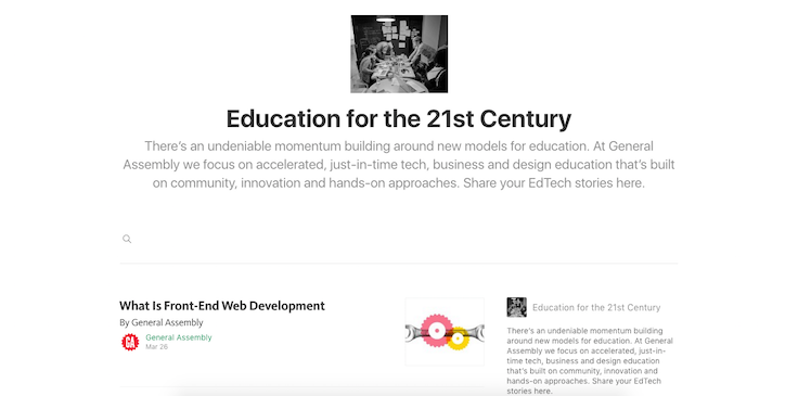 Education for the 21st Century website