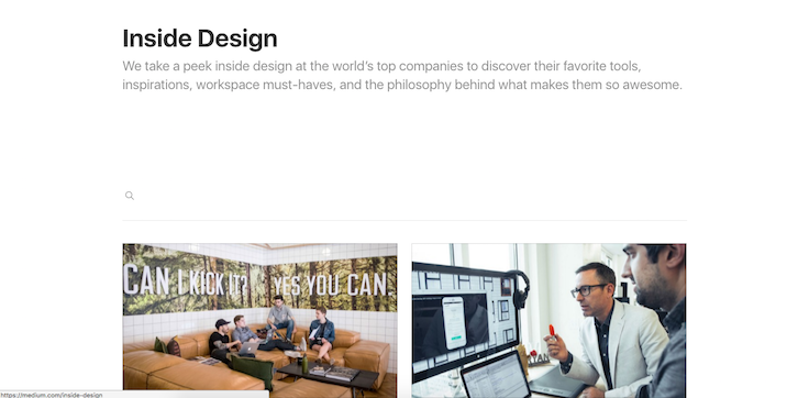 Inside Design website