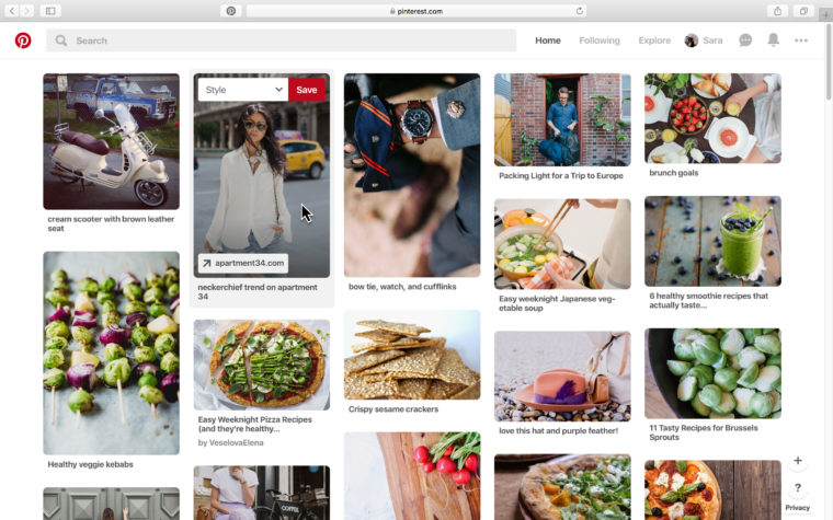 Pinterest feeds