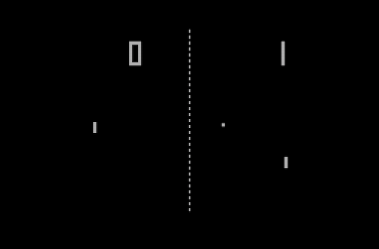 Pong video game from 1972