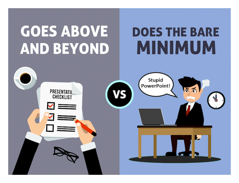 Start early and have a checklist vs working at the 11th hour