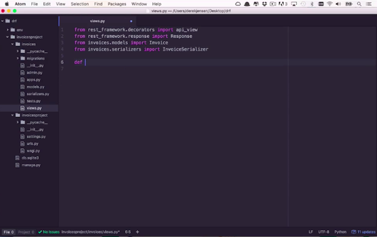 Create a REST API with Django