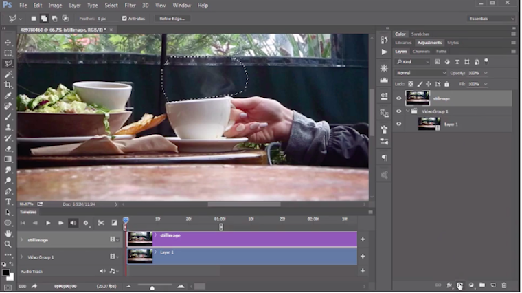 Cinemagraphics in Adobe Photoshop