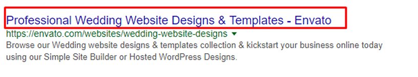 Professional wedding website design search results