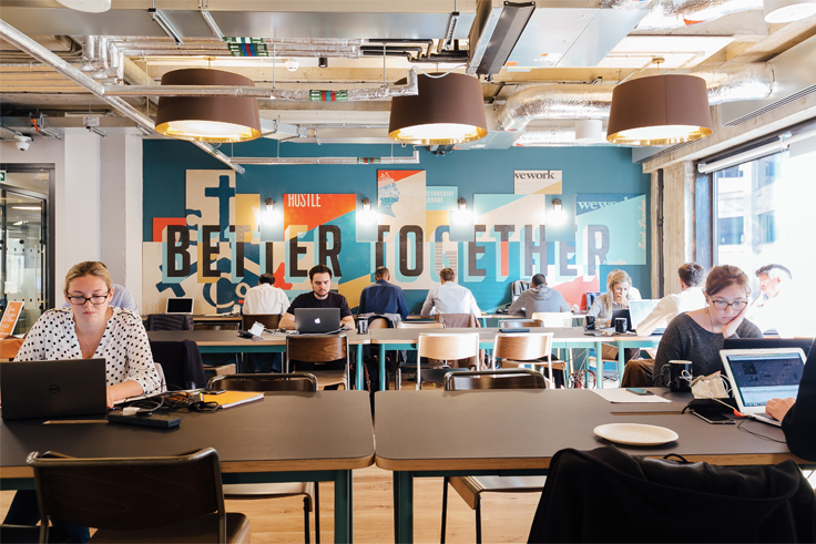 open concept coworking space