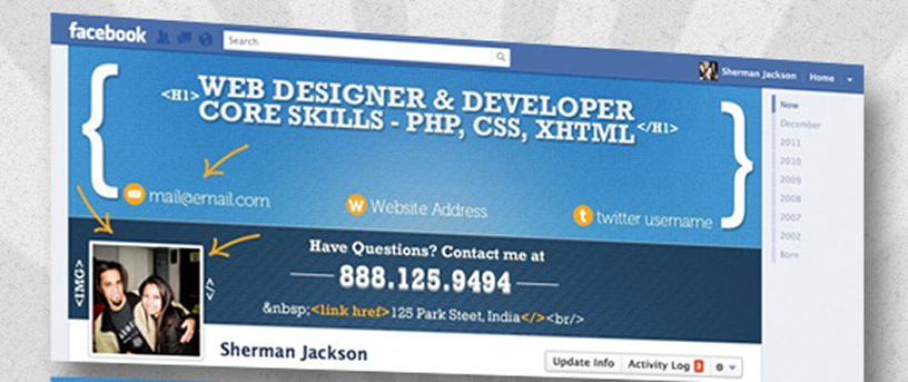 Web Developer & Designer Timeline Cover for Facebook