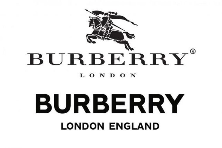 Comparison of Burberry's old and new logo