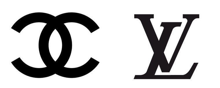  Chanel and Louis Vuitton logos