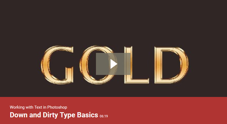 Working with Text in Photoshop 