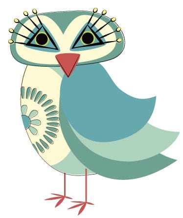 Owl illustration by Lucienne Day 