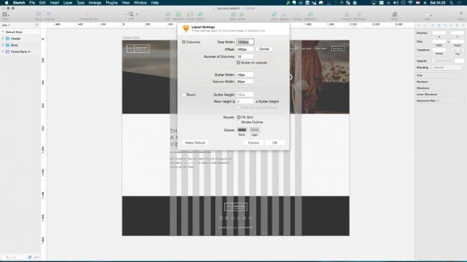 grids and layouts in sketch
