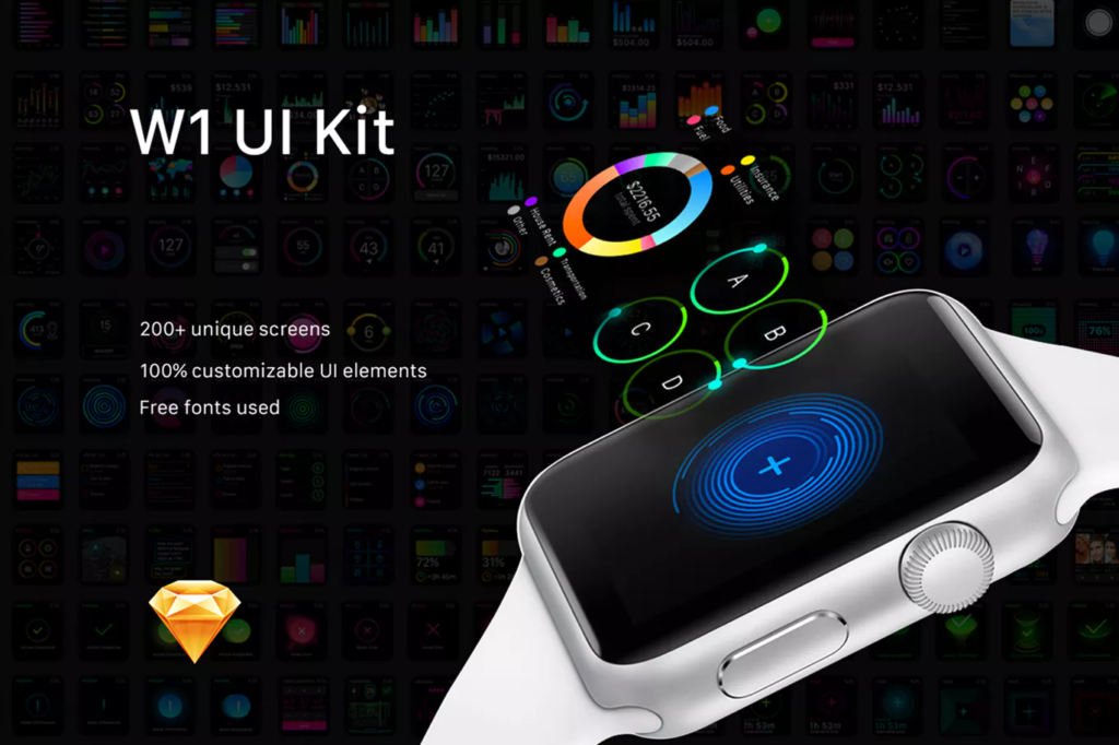 W1 UI Kit for Watch Apps