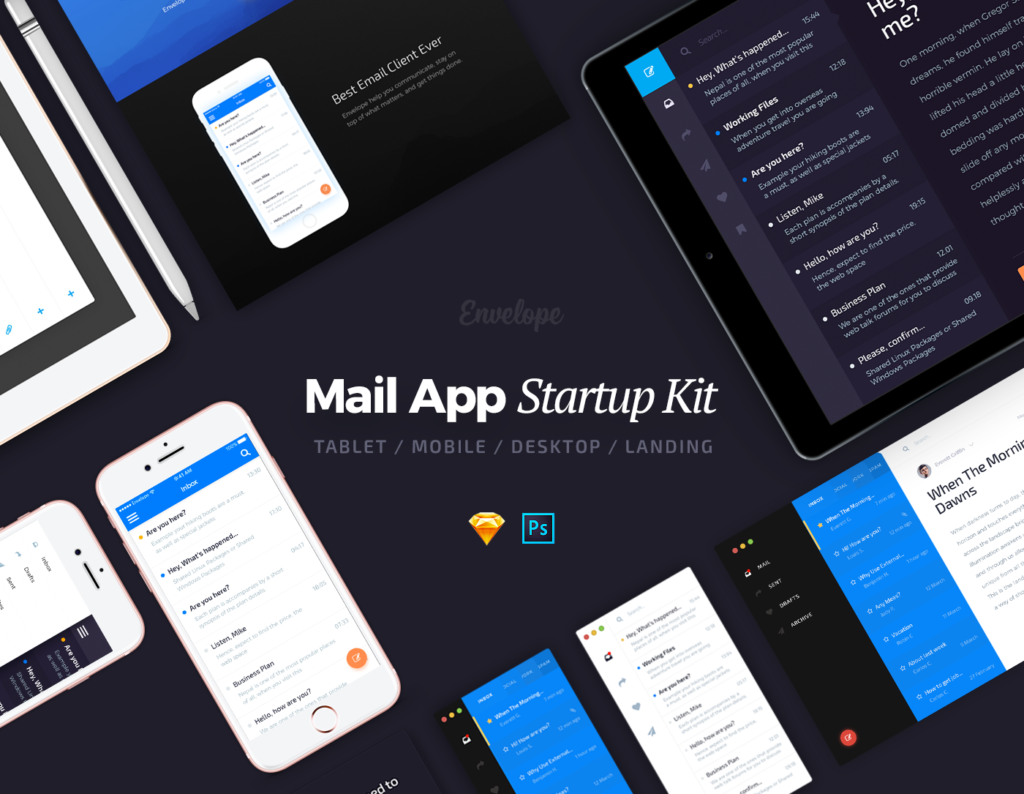 Envelope UI Kit by homelab