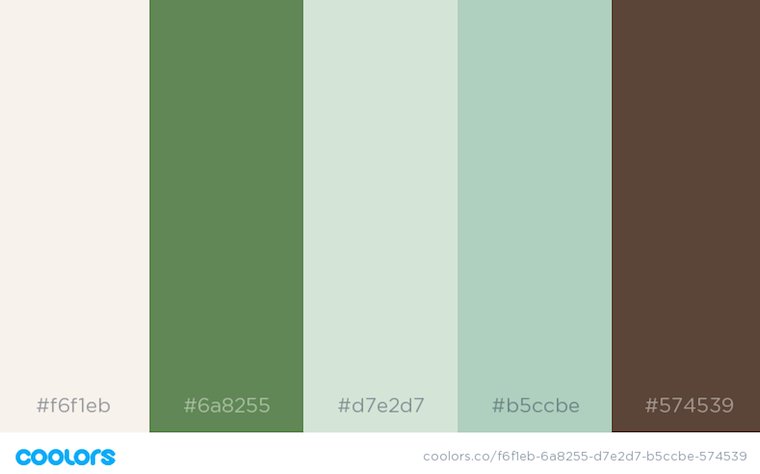 Color code for Watercolor "Christmas Tree" Design file on Envato Elements