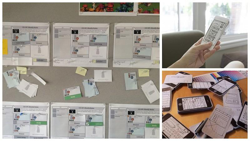 Paper prototyping for MVP testing