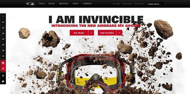 Parallax Scrolling on Oakley Airbrake MX