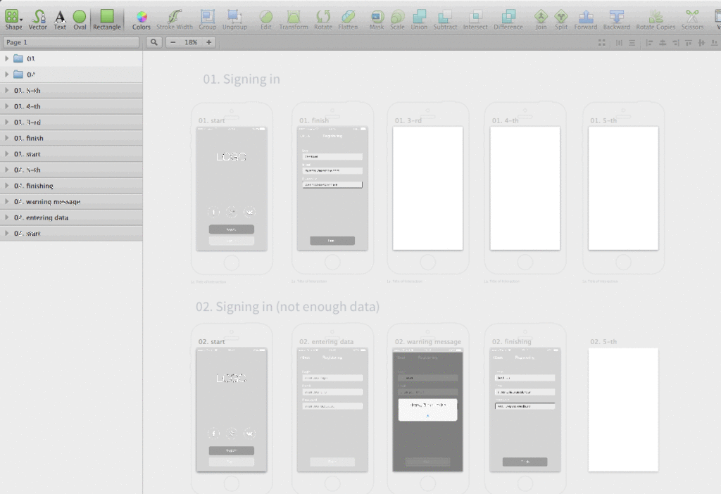 Sketch UI