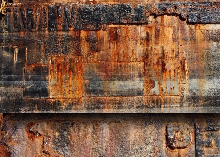 rusted surface