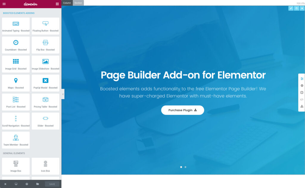 Boosted Elements WordPress Page Builder Add-on for Elementor by ProgressionStudios