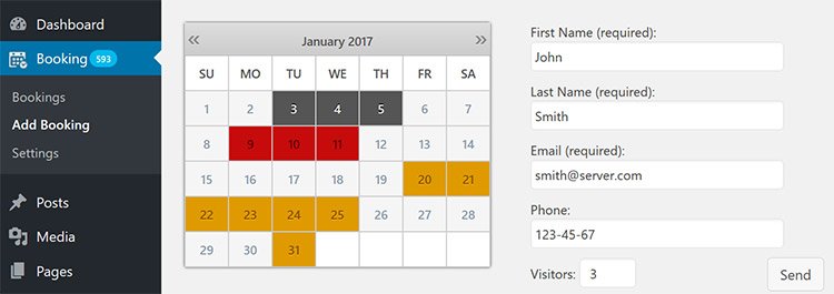 Booking Calendar