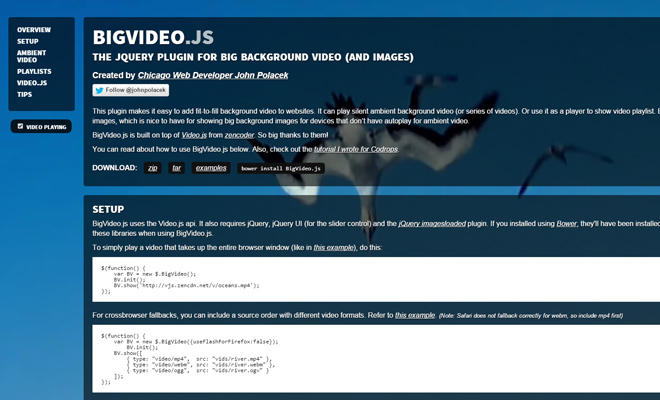 BigVideo.js HTML5