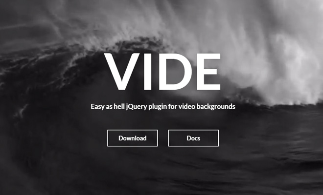 Vide video background plugin for jQuery