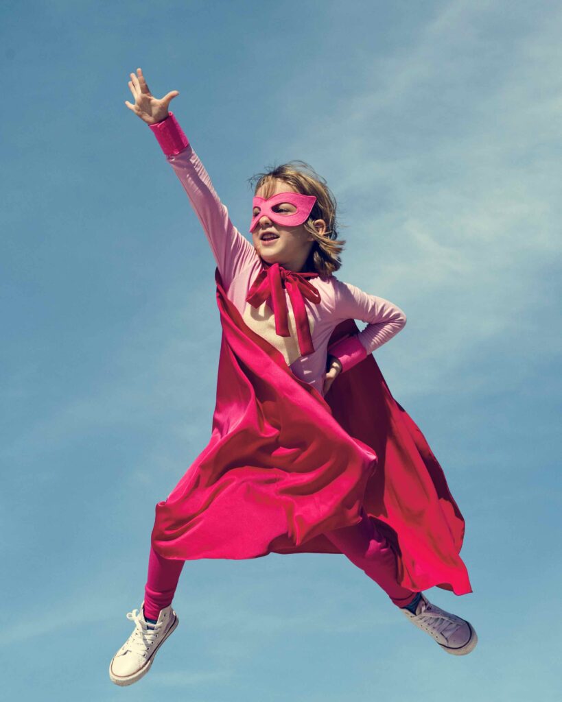 Little Girl Super Hero Concept
