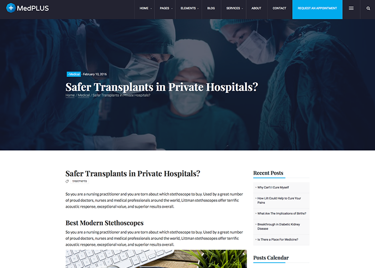 MedPlus – Medical & Health WordPress Theme by modeltheme