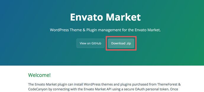 Envato Market page