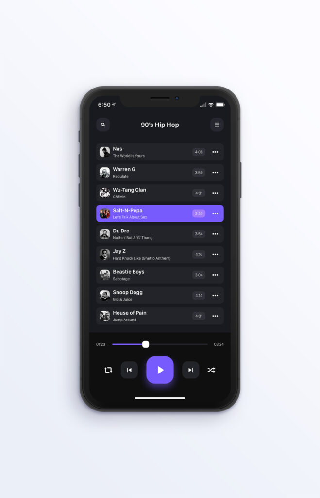 Music App UI Design