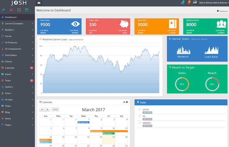 Josh - Laravel Admin Template