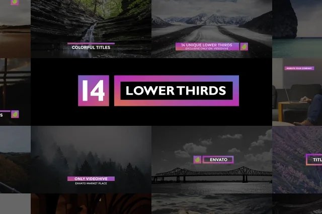 Simple Colorful Lower Thirds
