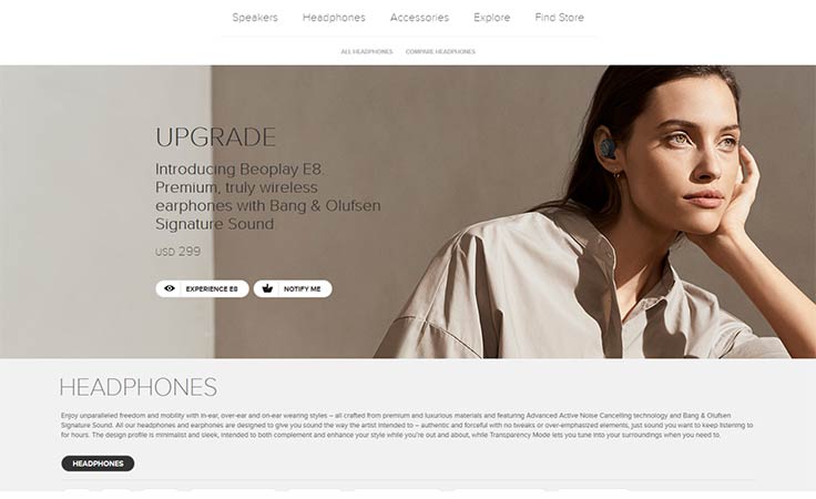 B&O Play website