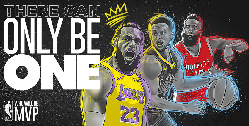 NBA MVP illustration by Gabriel Alexandre Meza 