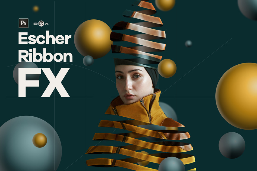 Escher Ribbon FX - Photoshop Add-On  