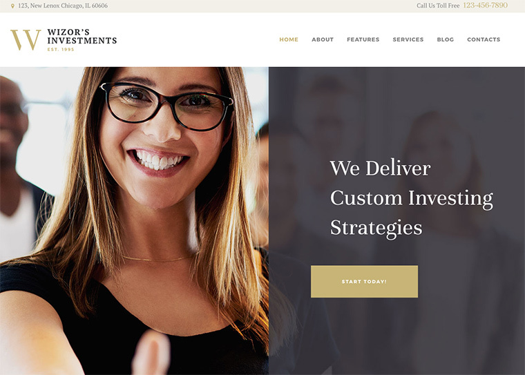 Wizor's - Investments & Business Consulting Insurance WordPress Theme