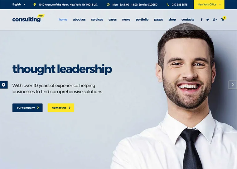 Consulting - Business, Finance WordPress Theme