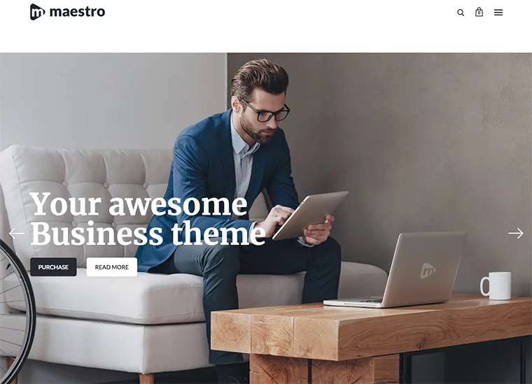 Maestro - Business WordPress Template